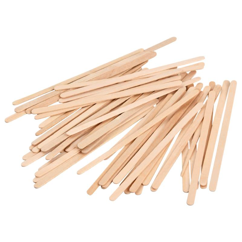 (Each) 5&quot; Wooden Coffee 
Stirrers (1m) 10=cs 