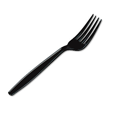 3930 Black Heavyweight Fork  (1m)