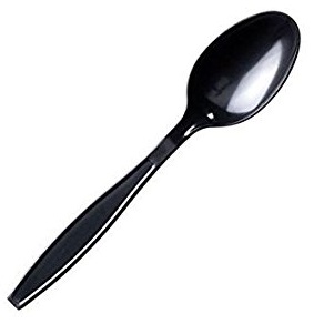 3932 Black Heavyweight Spoon  (1m)