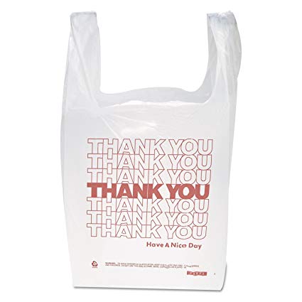 T-Shirt Carry-out  Thank You 
Bag 1/6
(1000)[TH1WVAL][Fuerte]