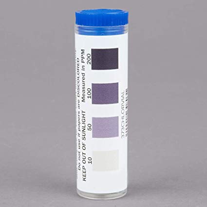 (1) Tube Chlorine Test Strips 
(100)