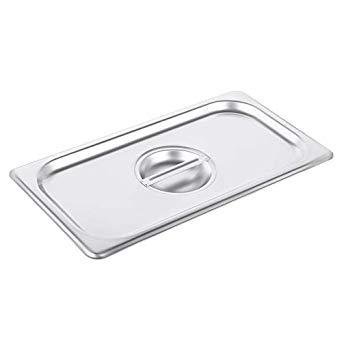 (1) SS 1/3 Size Hotel Steam 
Table 
Pan 
Solid Cover [SPSCT]