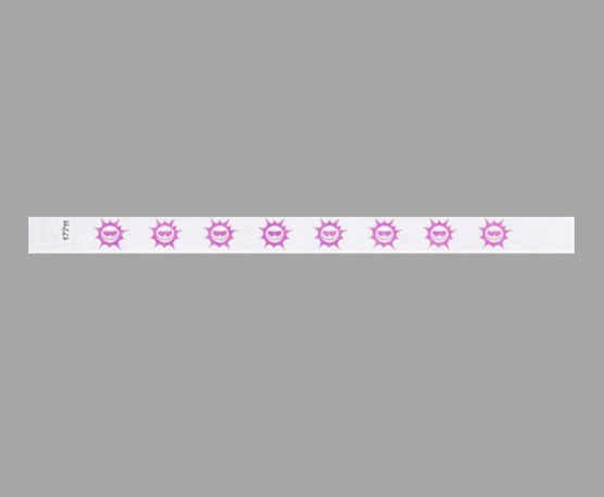 3/4&quot; Tyvek Wristbands - Pink 
Suns (500)